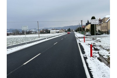 Kraj dokončil opravu další silnice. Tentokrát v Dlouhé Loučce