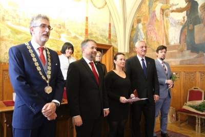 Slavnostní předání zlatých medailí Prof. MUDr. Jana Jánského Foto:Blanka Martinovská