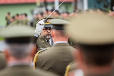 Žižkova kasárna ožila slavnostním nástupem vojenské policie