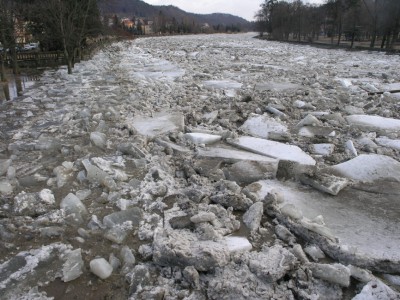 Ledy na Bečvě, únor 2012