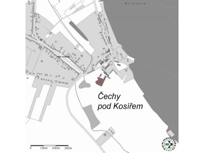 Mapa evropsky významné lokality Čechy pod Kosířem