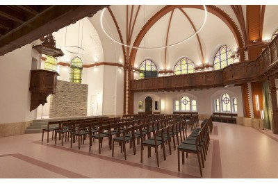 Kraj nechá zrestaurovat historické ochozy uvnitř Červeného kostela     Zdroj: ateliér - r