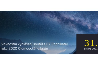 EY Podnikatel roku 2020 Olomouckého kraje - online vysílání