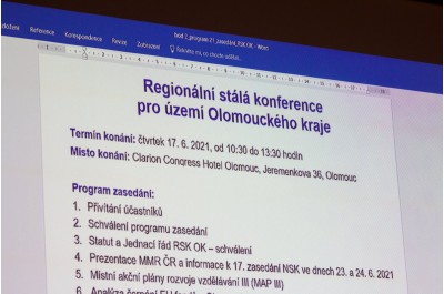 21. zasedání Regionální stálé konference pro území Olomouckého kraje