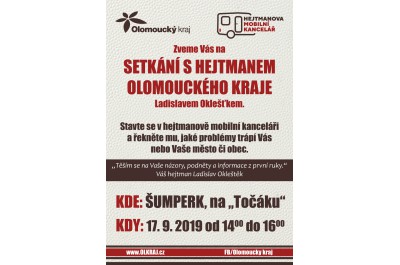Setkání s hejtmanem Olomouckého kraje Ladislavem Oklešťkem