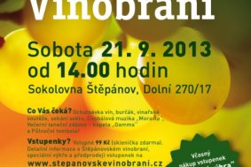 Na vinobraní lákají návštěvníky ve Štěpánově