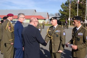 Velitelství Vojenské policie v Olomouci uctilo památku válečných veteránů a jmenovalo nového velitele