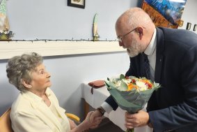 Stoleté jubilantce osobně popřál i zástupce kraje