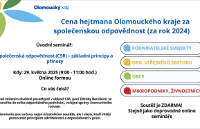 Online seminář: Cena hejtmana za společenskou odpovědnost