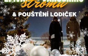 Zpívání u vánočního stromu