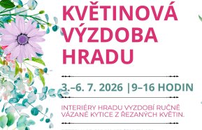 Květinová výzdoba hradu Šternberk