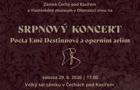 Srpnový koncert: Pocta Emě Destinnové a operním áriím