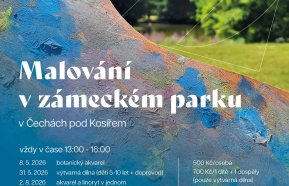 Malování v zámeckém parku pro děti