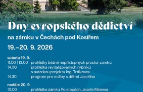 Dny evropského dědictví na zámku v Čechách pod Kosířem