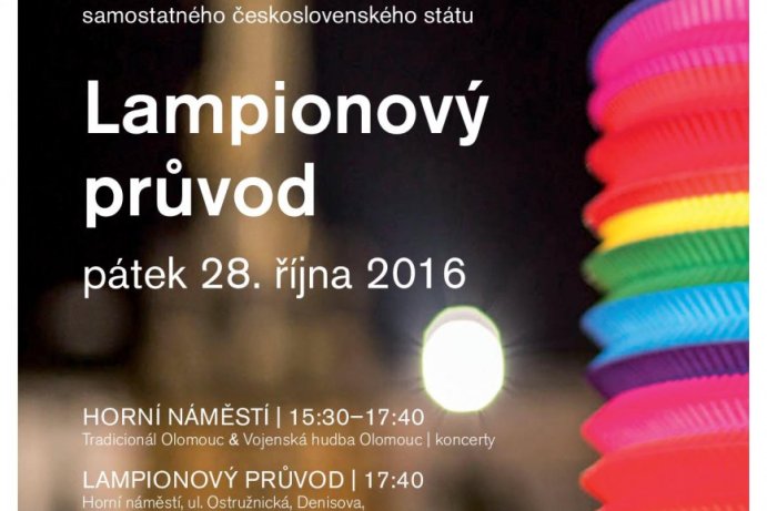 Vznik republiky oslaví Olomouc koncertem a lampionovým průvodem