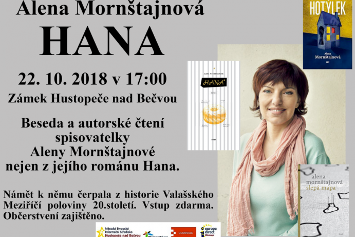 Beseda a autorské čtení spisovatelky Aleny Mornštajnové
