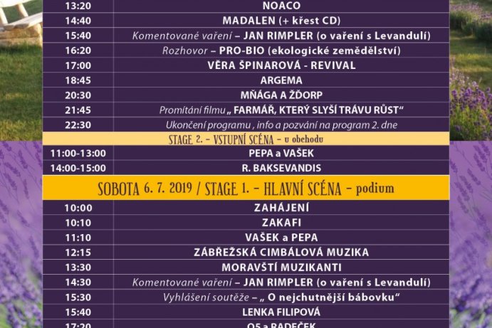 Bezděkovský levandulový festival 2019