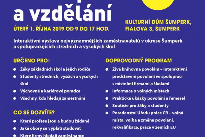 Burza práce a vzdělání Šumperk 