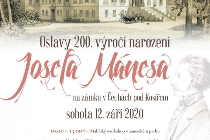 Oslavy 200. výročí narození Josefa Mánesa na zámku Čechy pod Kosířem