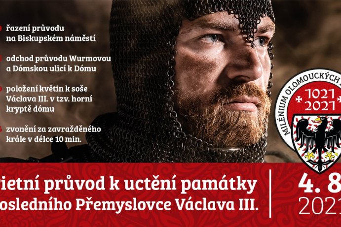 Pietní průvod k uctění památky krále Václava III.