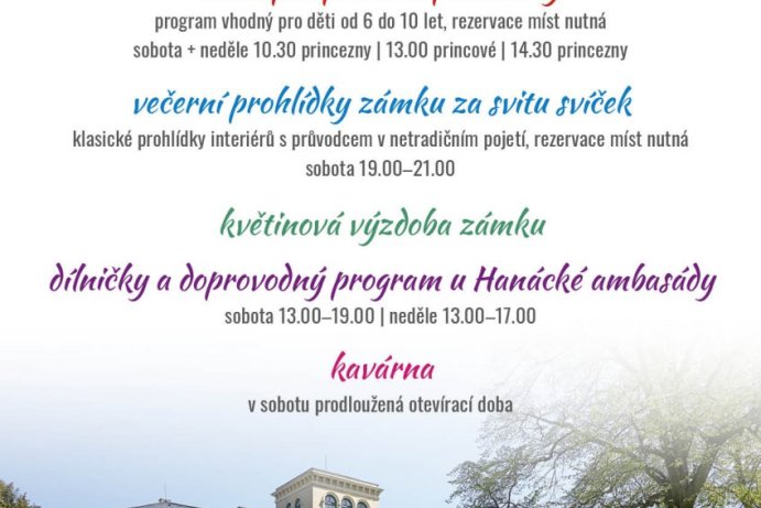 Dny evropského dědictví na zámku v Čechách pod Kosířem	