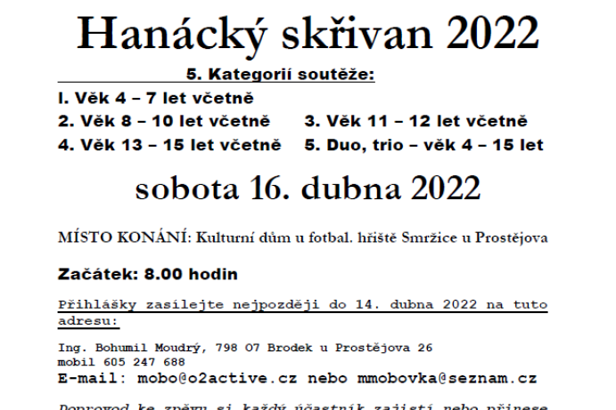Hanácký skřivan 2022