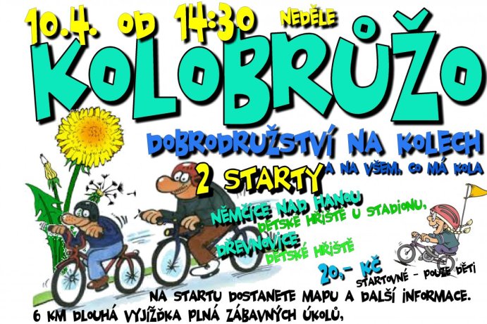 Kolobrůžo aneb dobrodružná projížďka na kolech, koloběžkách, bruslích...