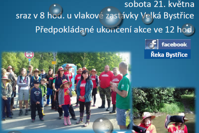Čištění řeky Bystřice