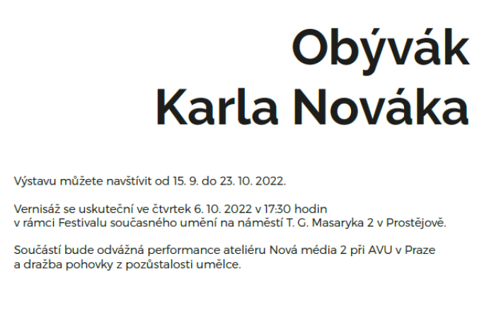 Obývák Karla Nováka