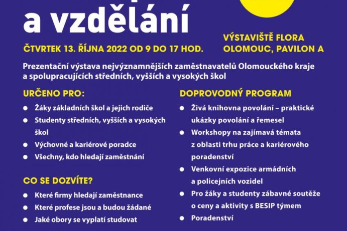 Burza práce a vzdělání v Olomouci