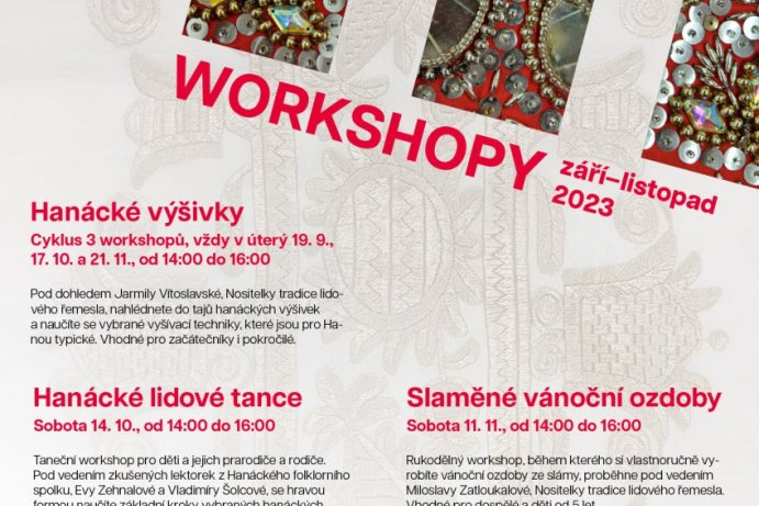 Workshopy Vlastivědného muzea v Olomouci
