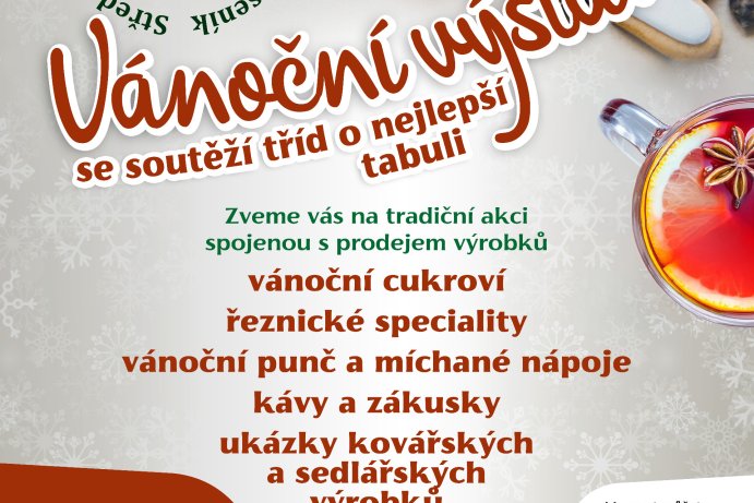 Vánoční výstava se soutěží tříd o nejlepší tabuli
