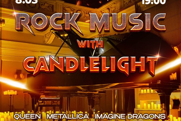 Rock Music with candlelight