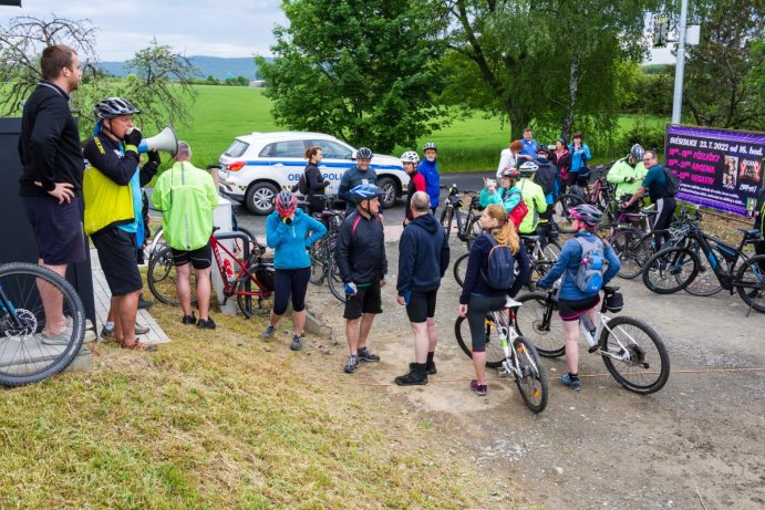 Výlet provedl cyklisty Mikroregionem Bystřička