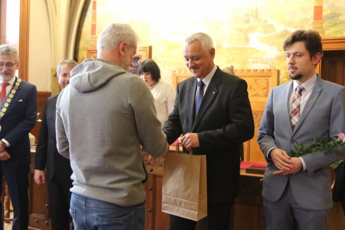 Slavnostní předání zlatých medailí Prof. MUDr. Jana Jánského Foto:Blanka Martinovská