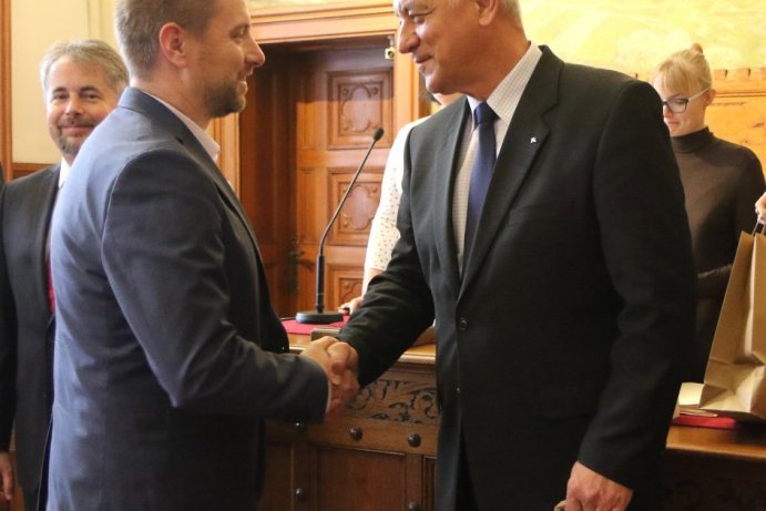 Slavnostní předání zlatých medailí Prof. MUDr. Jana Jánského Foto:Blanka Martinovská