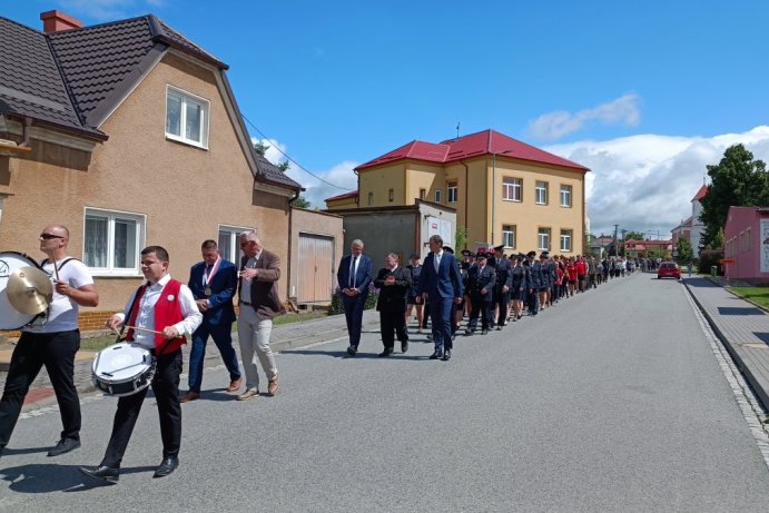 Hasiči v Luké hasí už 130 let. Obec uspořádala slavnost