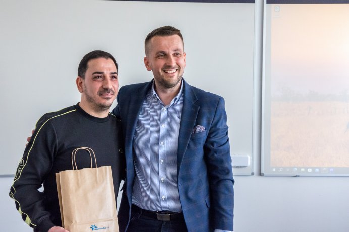 Studenti z Česka a Izraele se v Olomouci učí digitalizaci zdravotnictví. Navštívil je náměstek Lichnovský