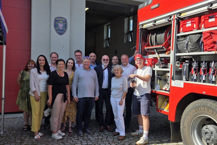 Delegace z Würzburgu v Olomouckém kraji: kultura, školy i hasiči