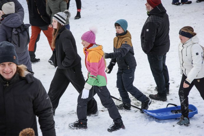  Novoroční výstup přilákal na Helfštýn davy návštěvníků
