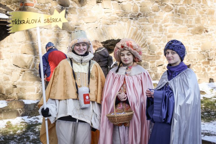  Novoroční výstup přilákal na Helfštýn davy návštěvníků
