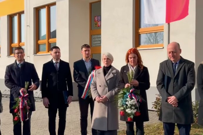  V Šumperku si při pietě připomněli Jana Zajíce
