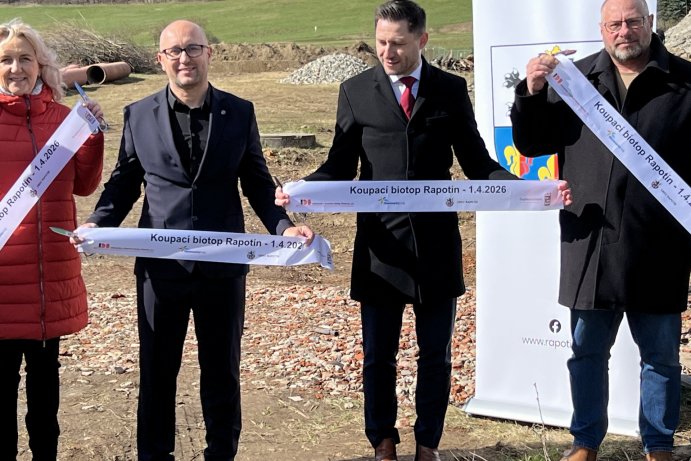  Koupací biotop nahradí v Rapotíně staré koupaliště
