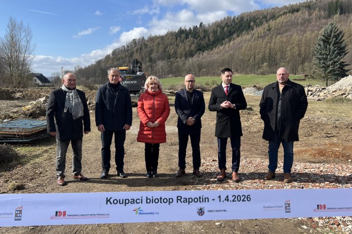  Koupací biotop nahradí v Rapotíně staré koupaliště
