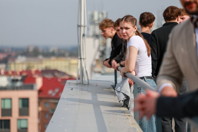  Studenti z Německa na hejtmanství, prohlédli si i historické centrum Olomouce
