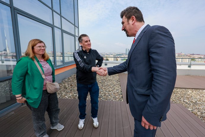  Studenti z Německa na hejtmanství, prohlédli si i historické centrum Olomouce
