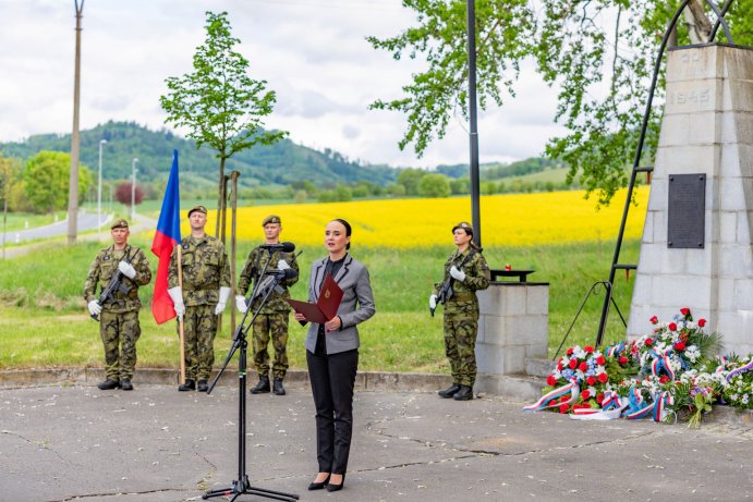 U bratrušovské střelnice vzpomněli oběti druhé světové války