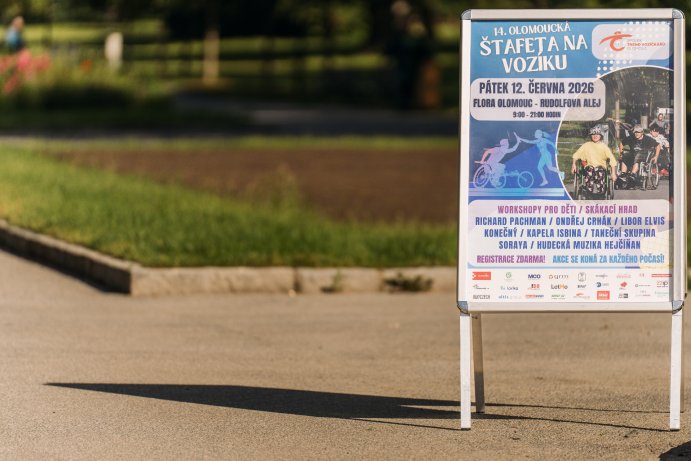  Olomoucká štafeta na vozíku spojila stovky lidí napříč světy
