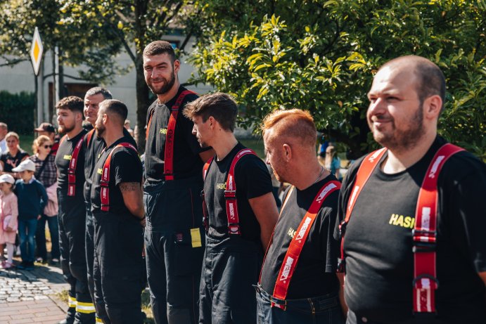  Hody v Přáslavicích nabídly hudbu, zábavu i slavnostní žehnání hasičského auta
