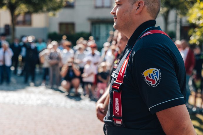  Hody v Přáslavicích nabídly hudbu, zábavu i slavnostní žehnání hasičského auta
